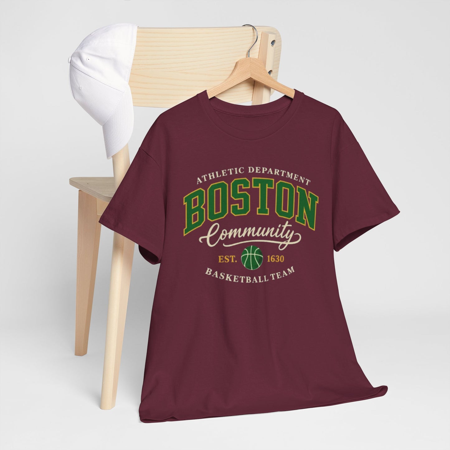 Boston Community Basketball Tee — Athletic Department Vintage Crew