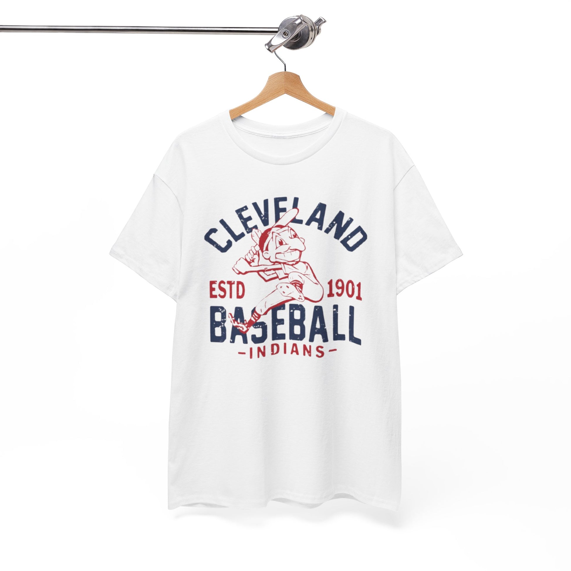 Cleveland Baseball Indians Vintage Logo Tee — Established 1901 Retro Sports T‑Shirt streetwear fashion product image 3