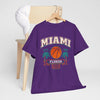 Lavender Miami Florida Basketball Tee — Retro Palm Tree Hoop Graphic T-Shirt  Florida Sports  Shirt