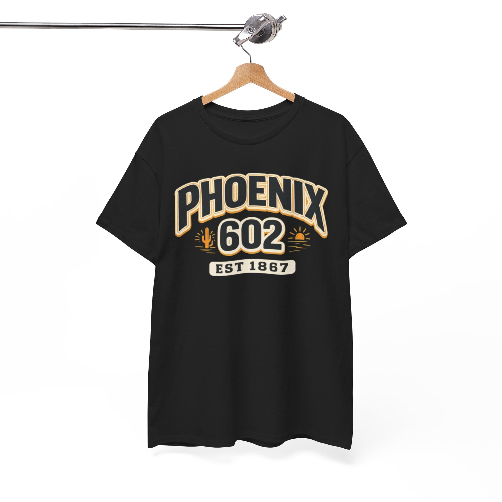 White Smoke Phoenix 602 T-Shirt – Retro Arizona City Tee (EST 1867)