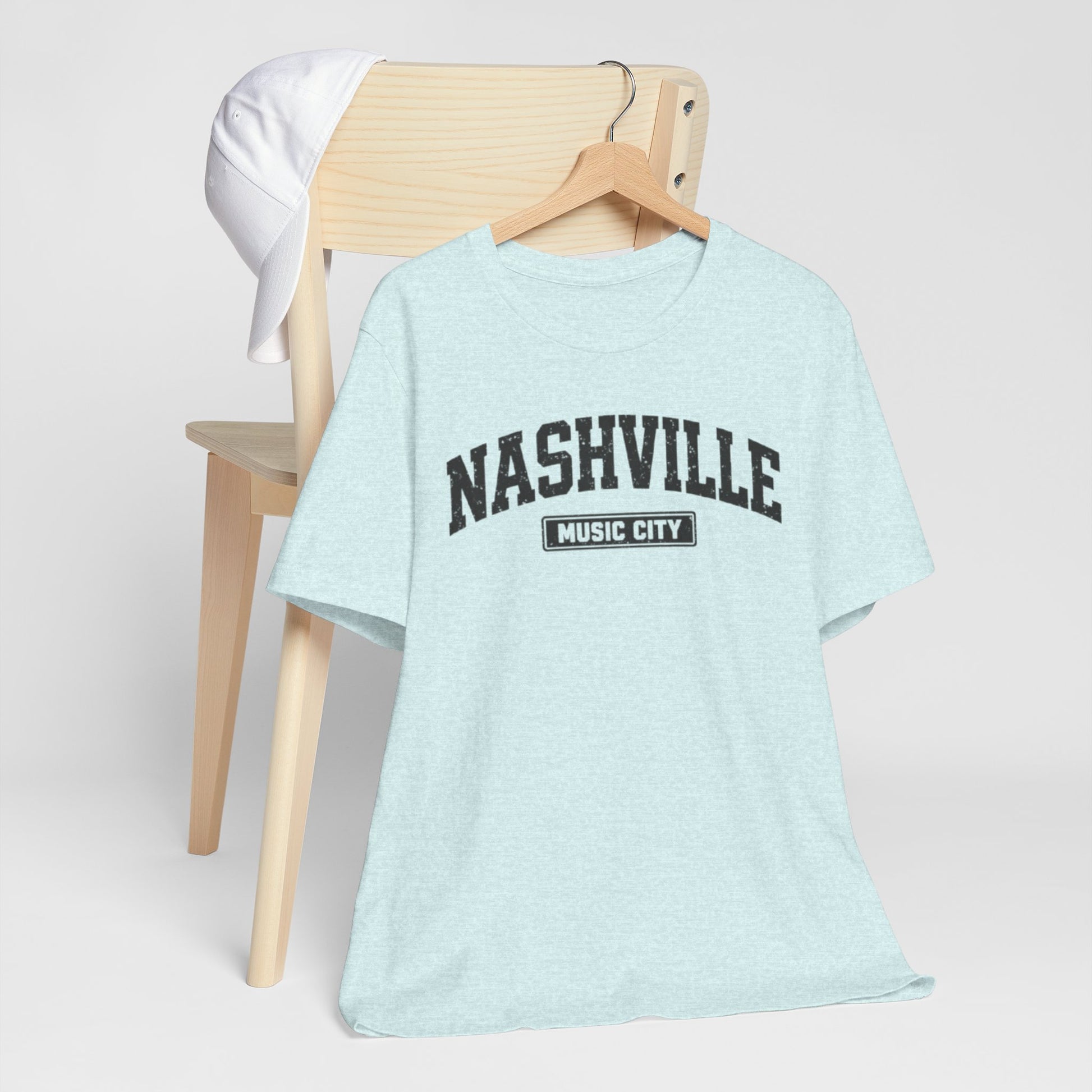 Lavender Nashville Music City Tee — Collegiate Vintage T-Shirt Vintage 90s Streetwear