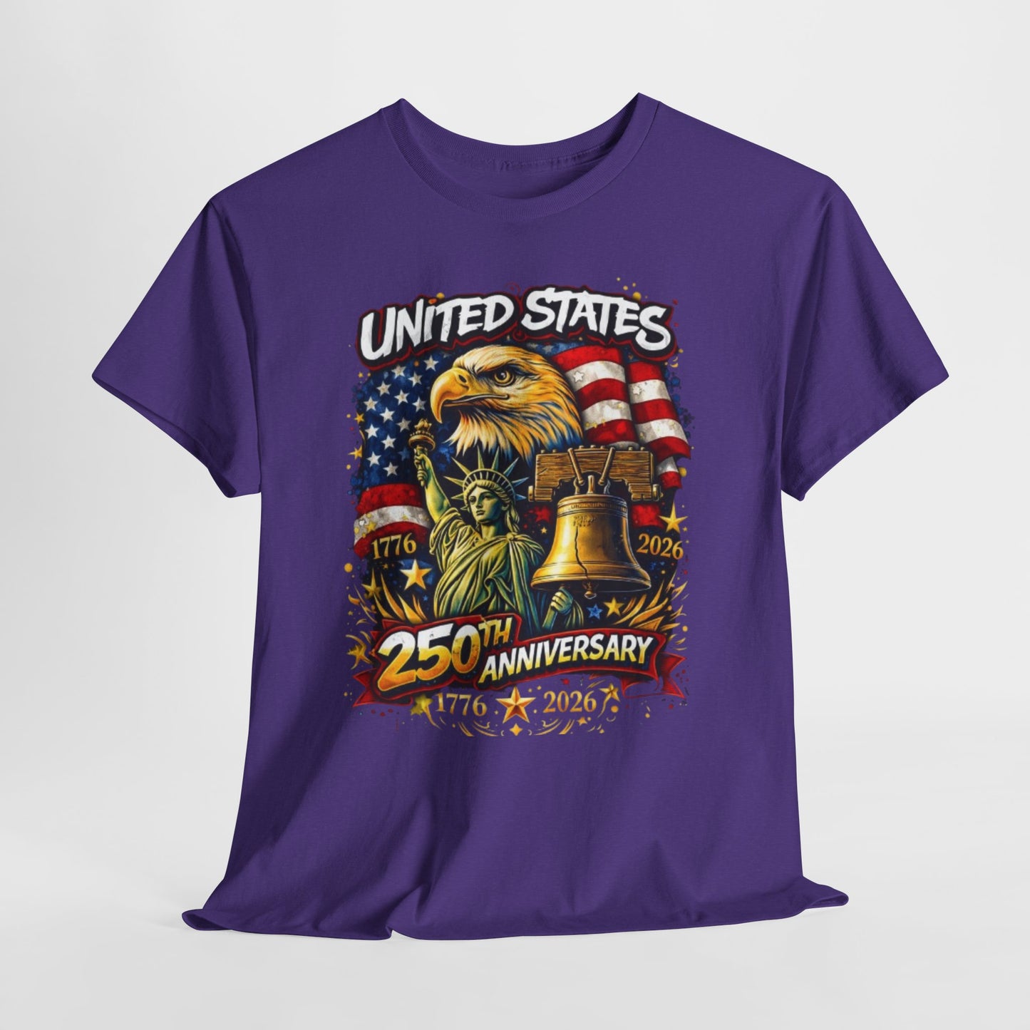 Dark Slate Blue United States 250th Anniversary Streetwear T-Shirt – Patriotic Urban Graphic Tee