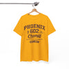 White Smoke Phoenix 602 Champs T-Shirt — Vintage Athletic Arizona Tee