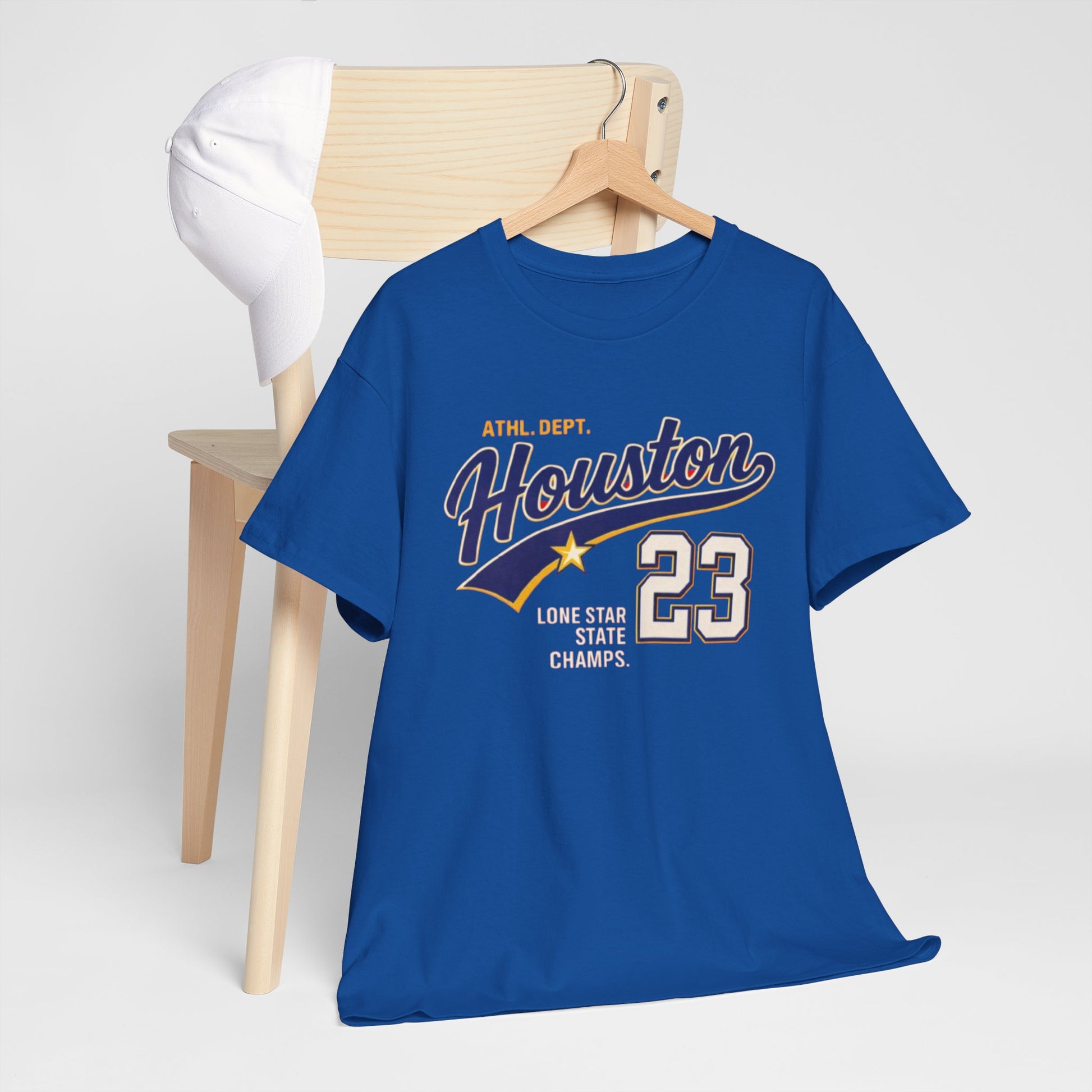 Dark Slate Blue Houston 23 tee city athletic shirt retro sports vintage tee