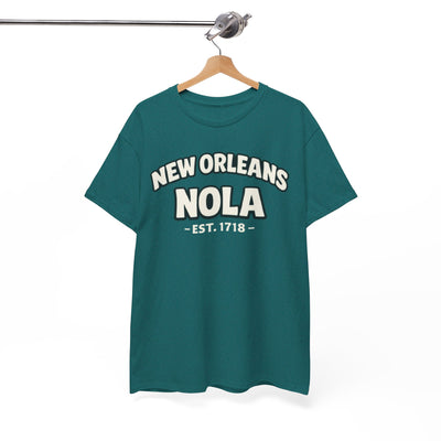 White Smoke New Orleans NOLA Tee — Est. 1718 City Shirt