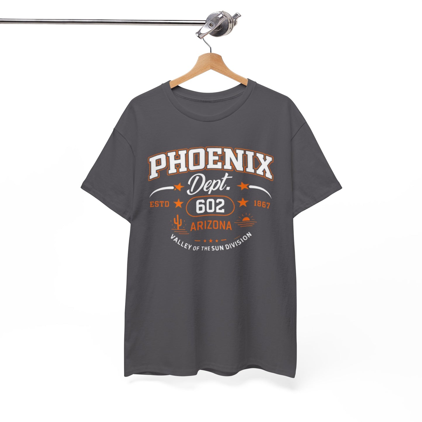 White Smoke Phoenix Dept. 602 Arizona T-Shirt — Valley of the Sun Vintage Tee