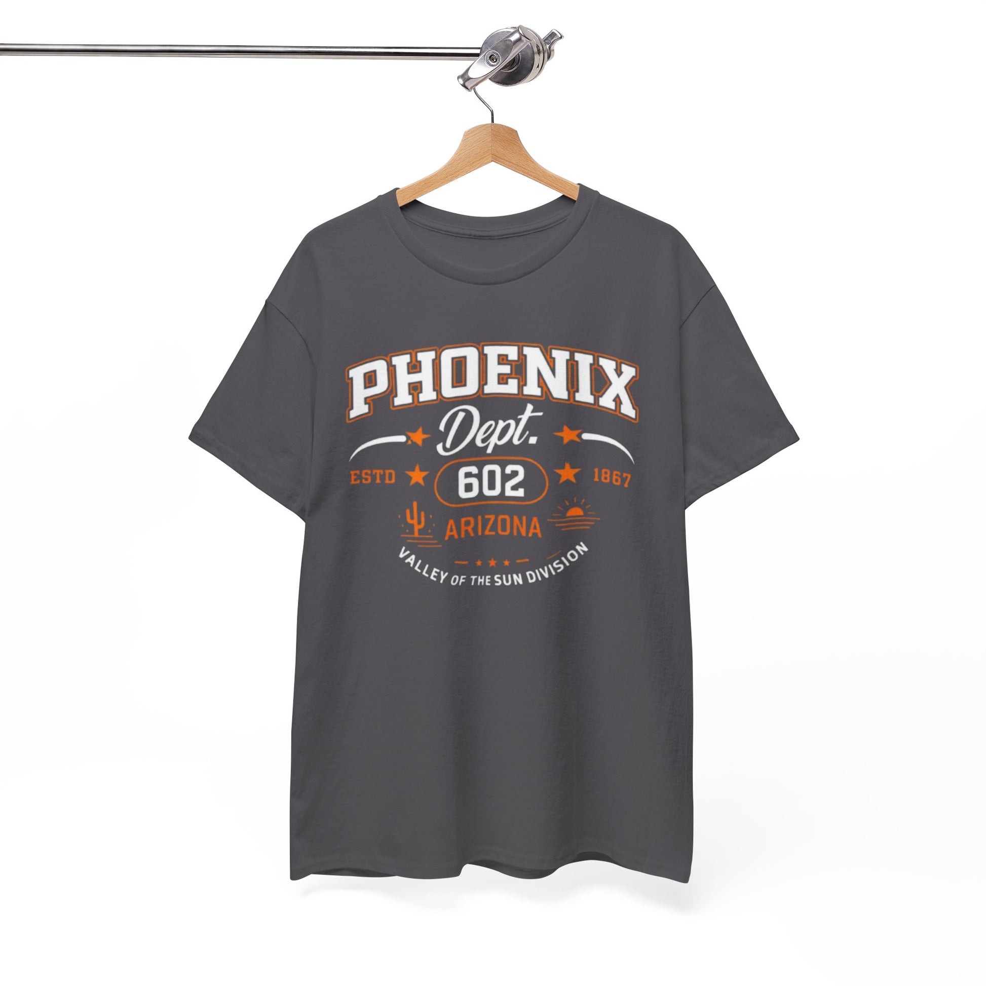 White Smoke Phoenix Dept. 602 Arizona T-Shirt — Valley of the Sun Vintage Tee