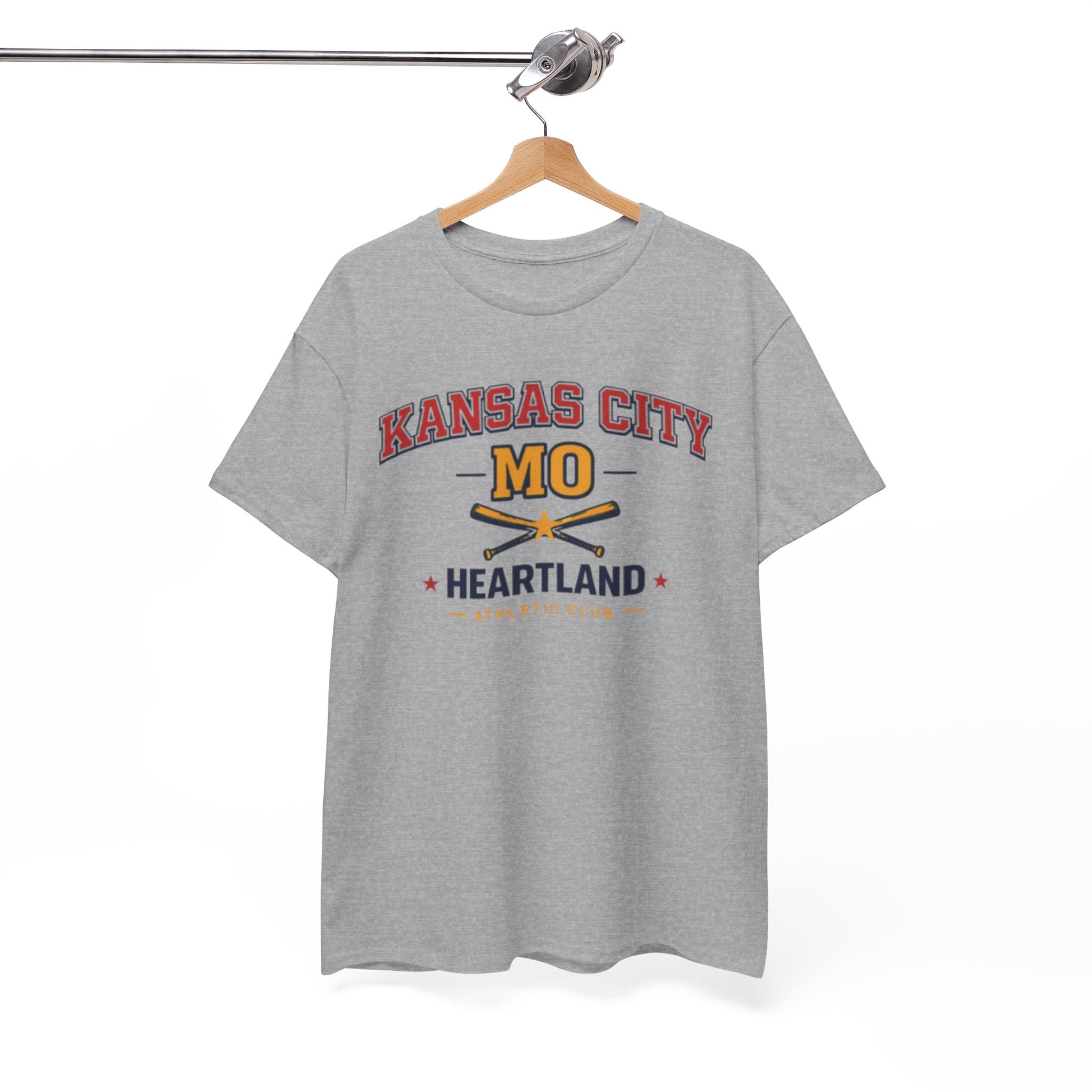 White Smoke Kansas City MO Heartland Baseball Tee