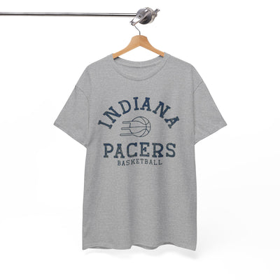 White Smoke Indiana Pacers Basketball Tee — Vintage Varsity  T-Shirt