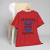 Gray San Francisco Basketball Collegiate Graphic T-Shirt – Golden Gate City Sports Tee