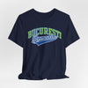 Dark Slate Gray Tricou de baseball vintage Bucuresti Romania — Tricou Retro City