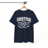 White Smoke Boston Racing Vintage Tee — Massachusetts Graphic T-Shirt