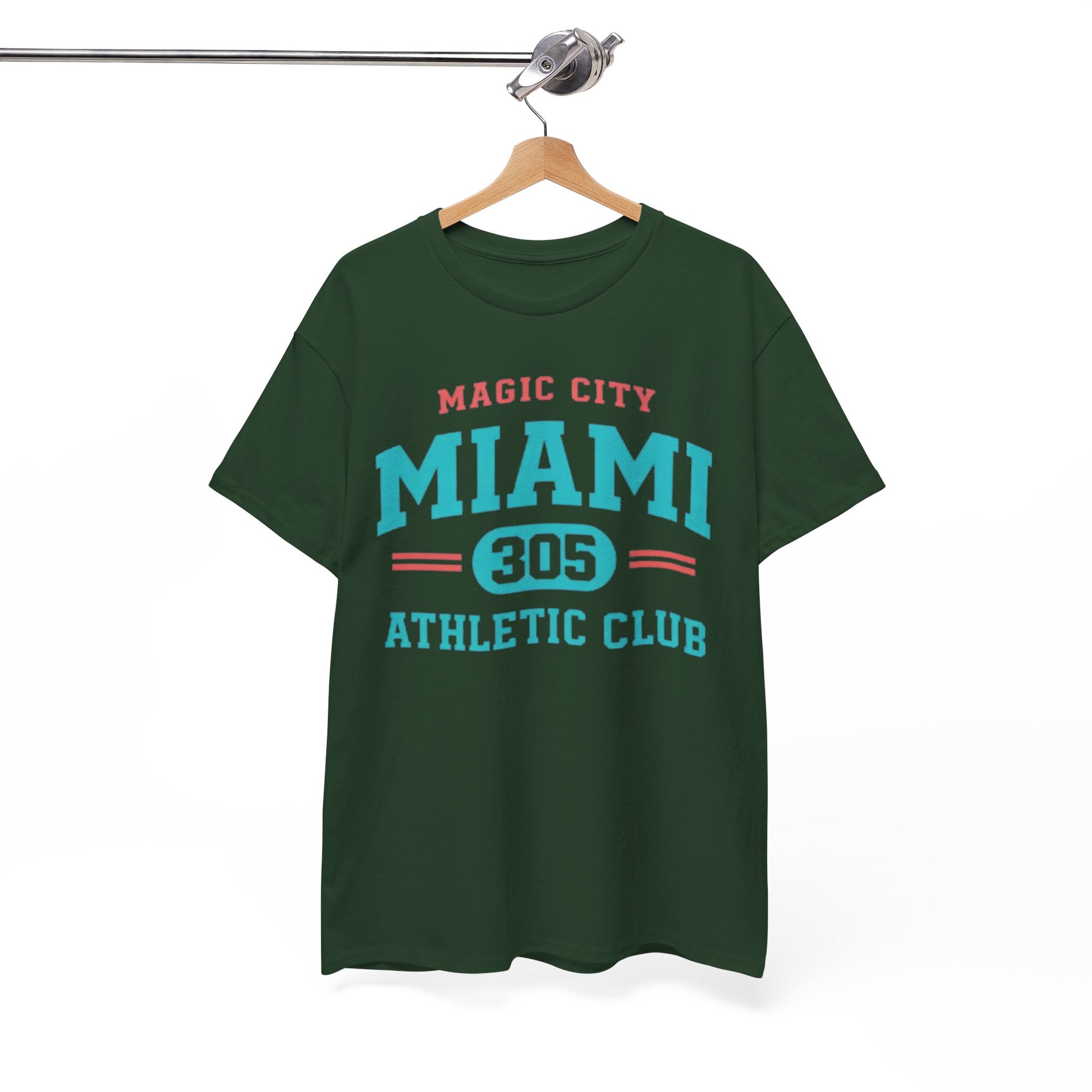 White Smoke Miami 305 Athletic Club T-Shirt — Magic City Vintage Sport Tee