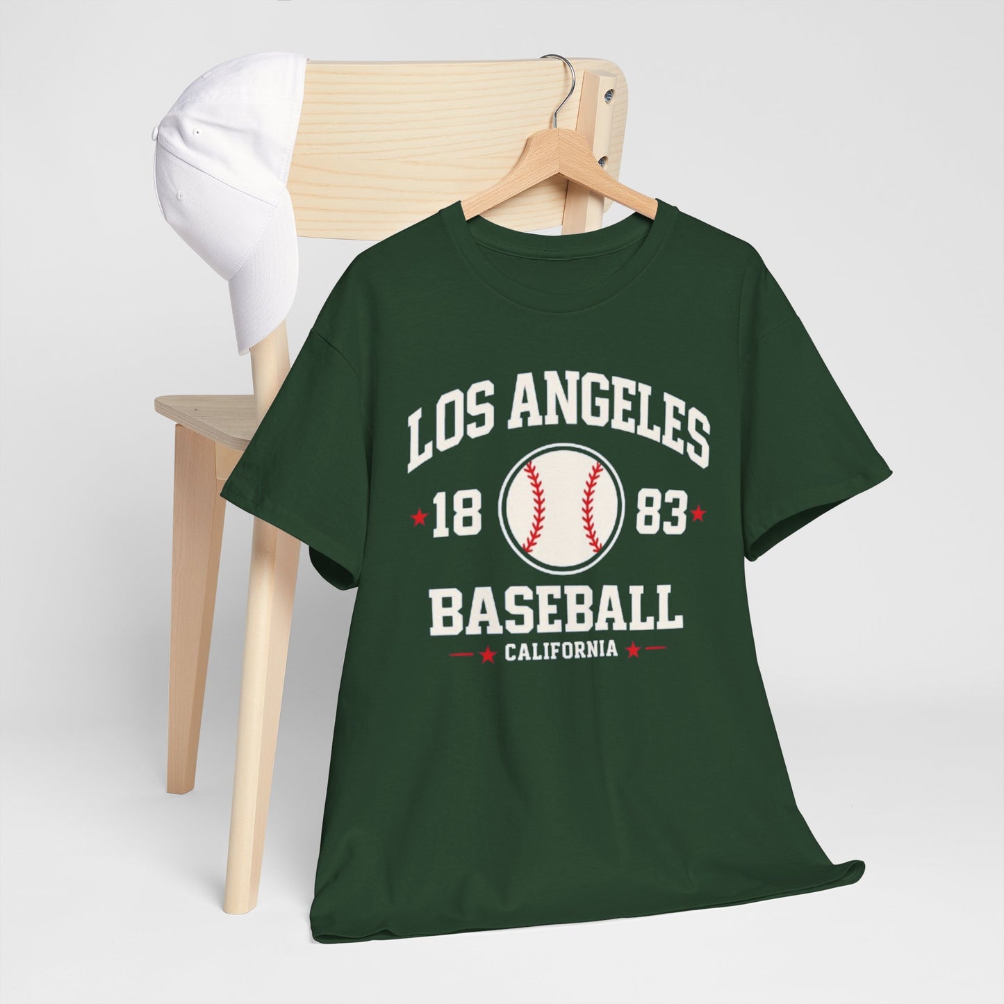 Los Angeles Baseball T Shirt 1883 California Vintage Varsity Baseball Tee