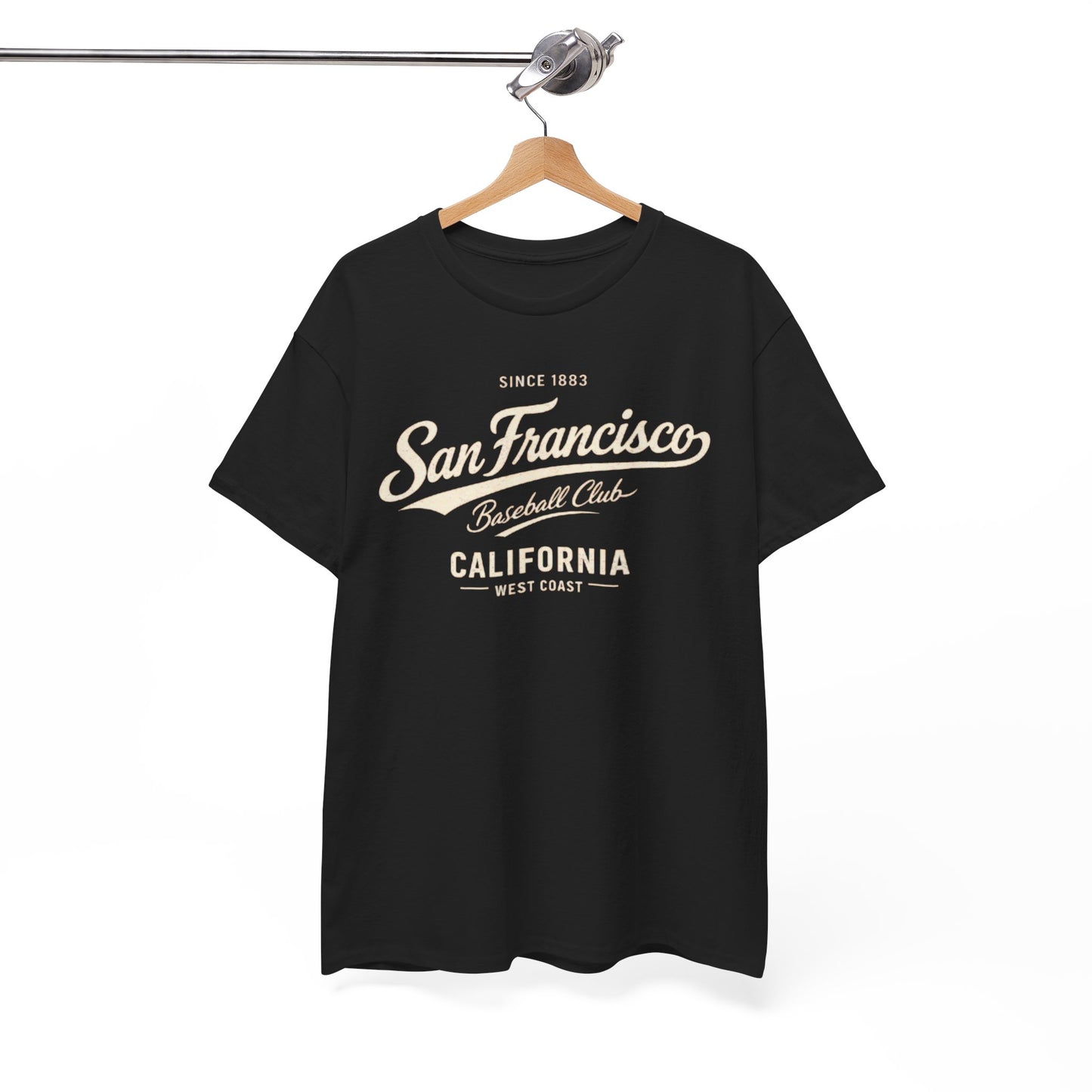San Francisco Baseball Club T-Shirt — California Vintage Script Tee