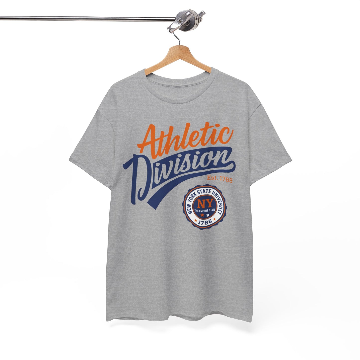 White Smoke New York Athletic Division Tee — Vintage Sports Graphic T‑Shirt ("Athletic Division")