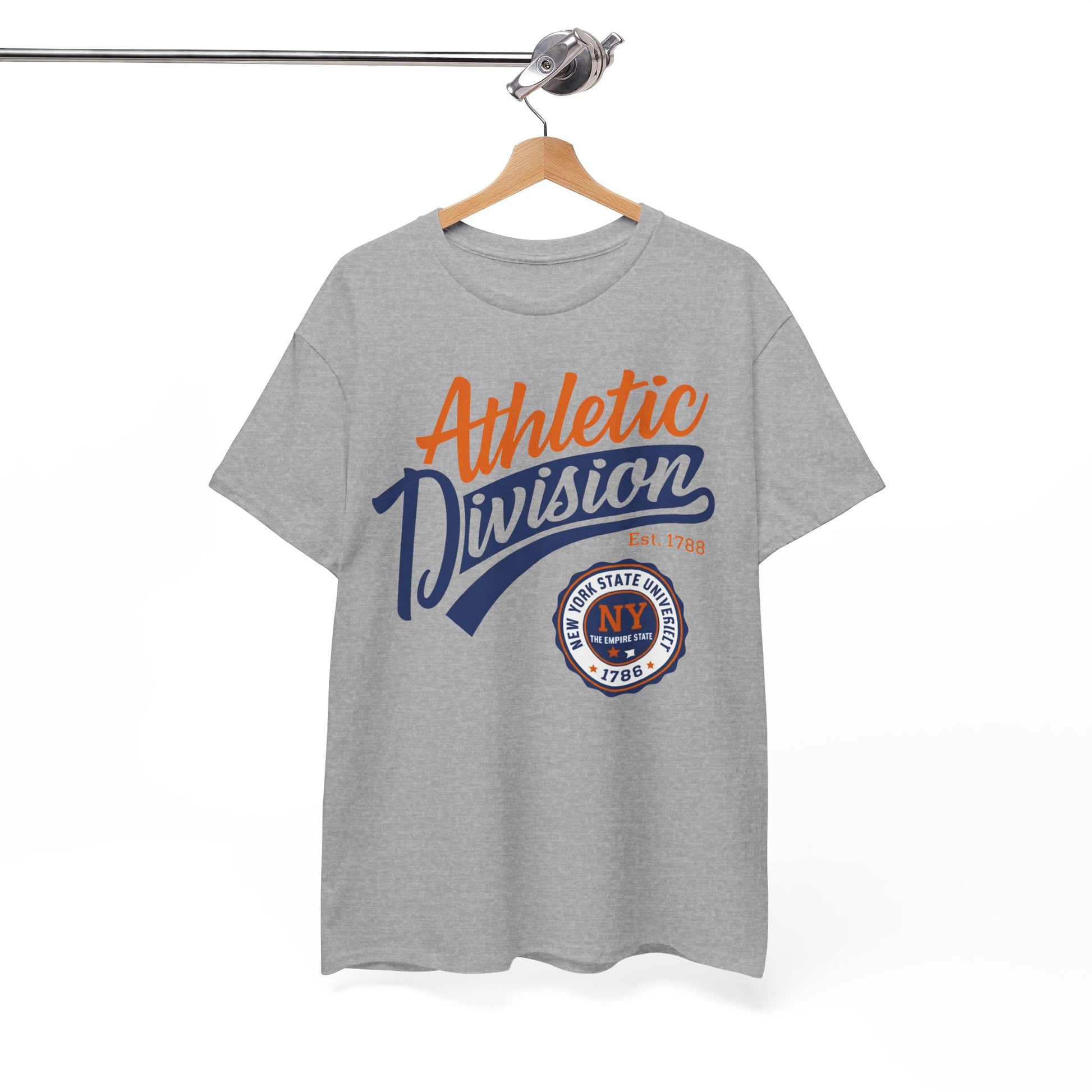 White Smoke New York Athletic Division Tee — Vintage Sports Graphic T‑Shirt ("Athletic Division")