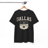 White Smoke Dallas Lone Star Shield T-Shirt vintage tee  retro shirt