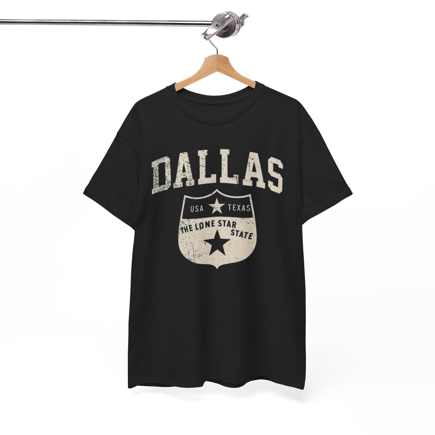 Dallas Lone Star Shield T-Shirt vintage tee  retro shirt
