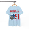 White Smoke Houston 91 Texas Vintage Graphic Tee  City vintage  Lone Star  Houston shirt  Texan apparel  gift
