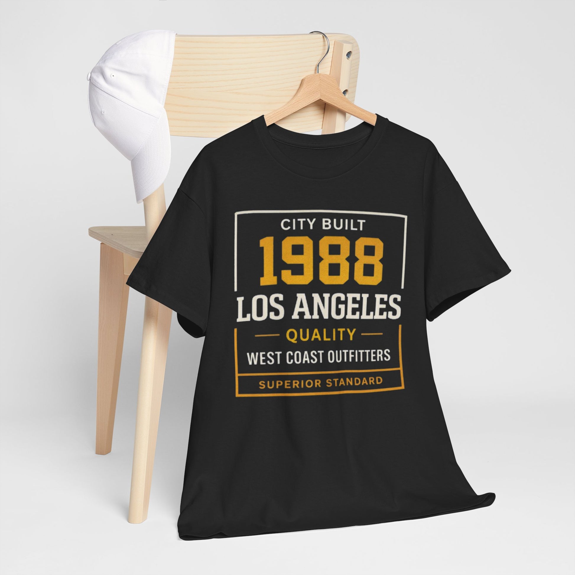 Dark Slate Gray 1988 Los Angeles Tee — Vintage City Built Graphic T-Shirt