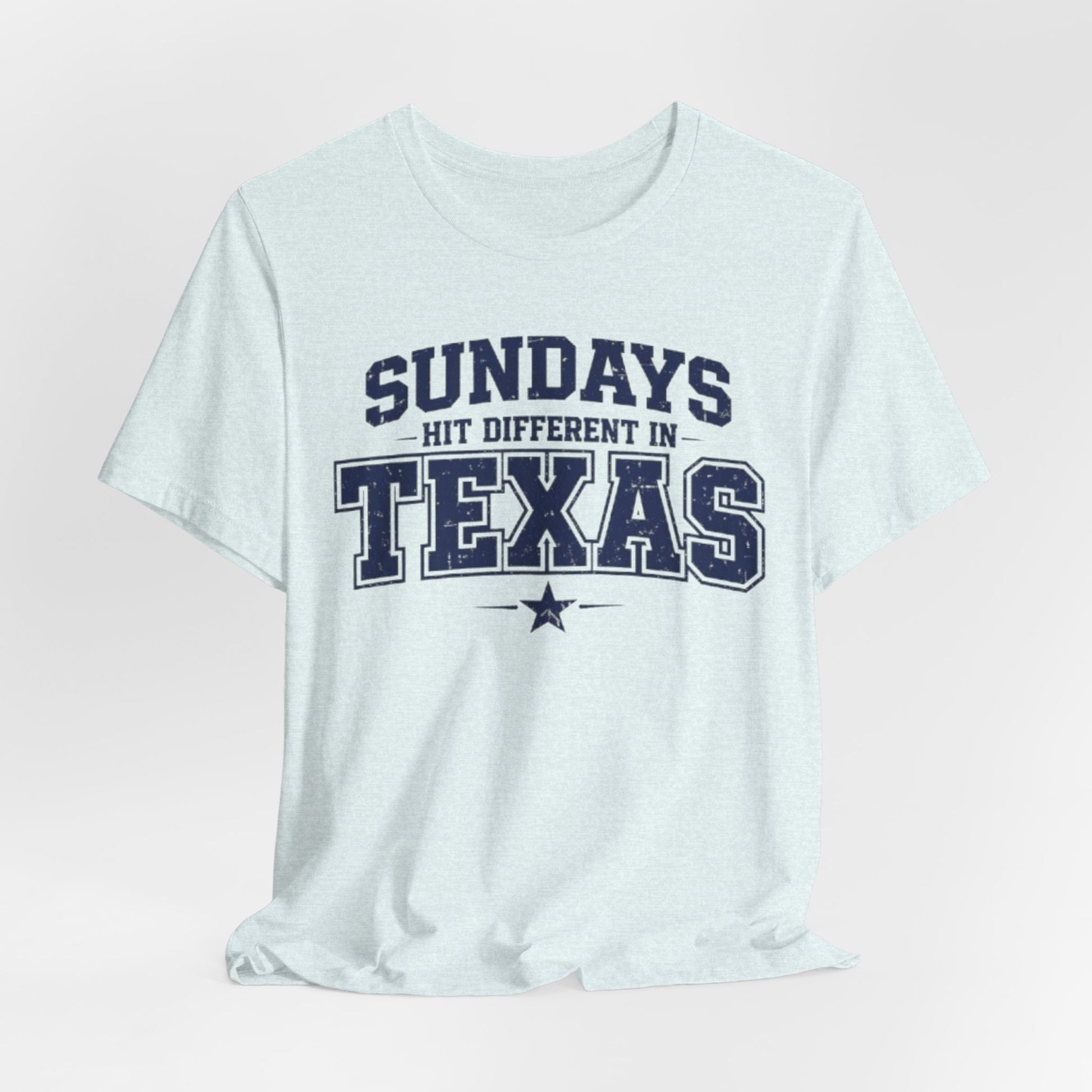 Lavender Texas Football Shirt – Sundays Hit Different in Texas Dallas Game Day T Shirt