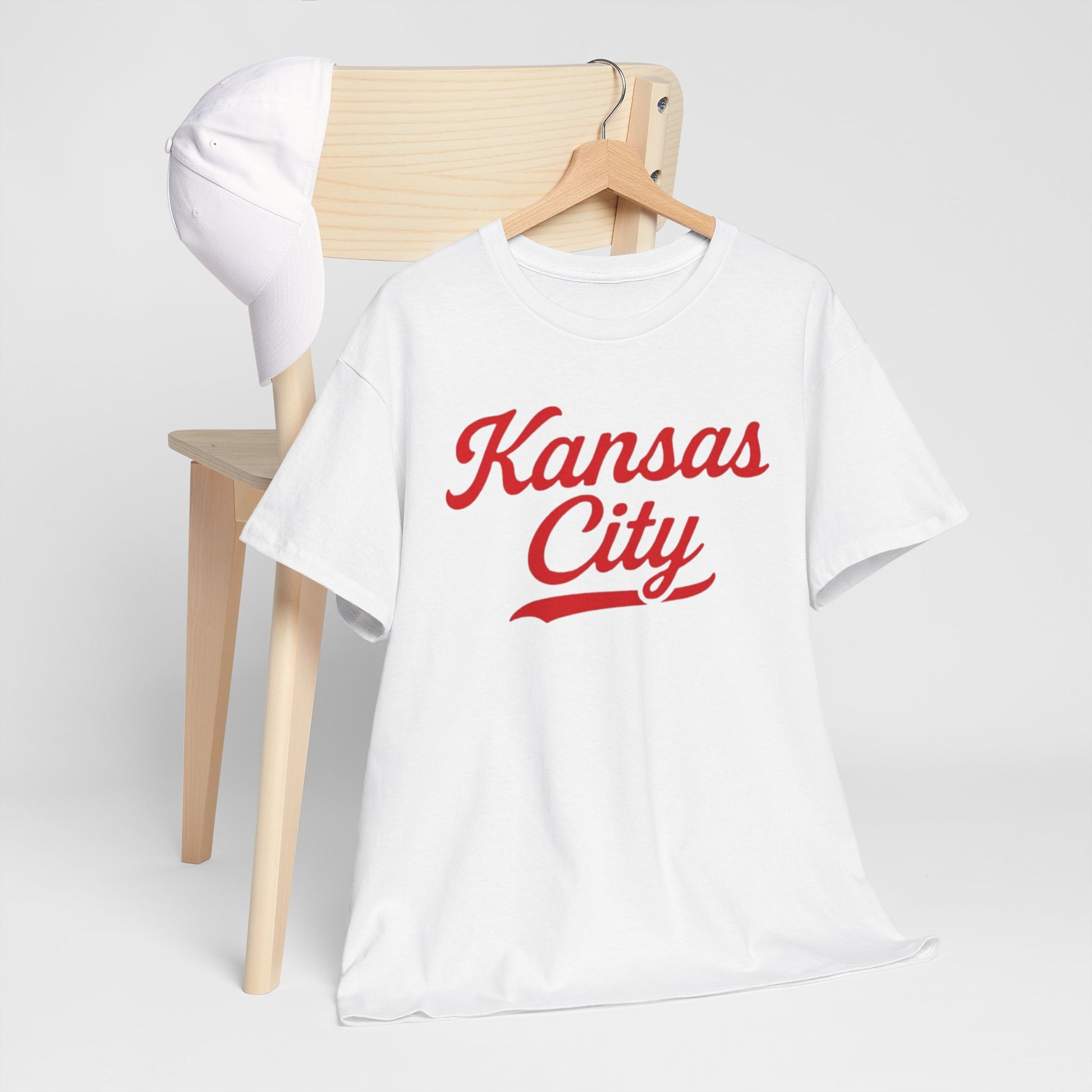 Lavender Kansas City Script Tee — Retro Red City  T-Shirt