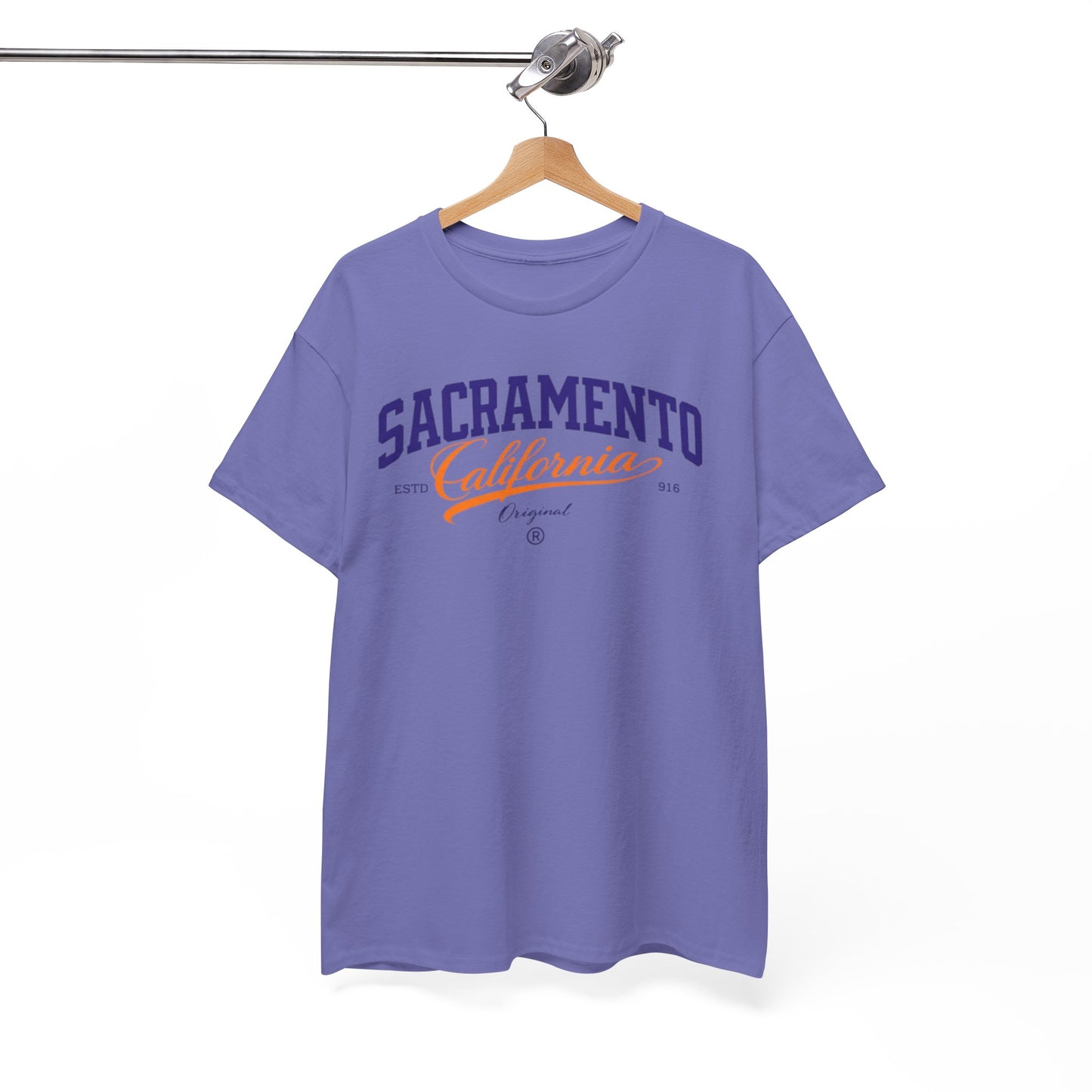 White Smoke Sacramento California Vintage Script T-Shirt — Retro City Tee
