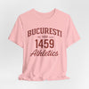Lavender Tricou Atletism București 1459 stil universitar