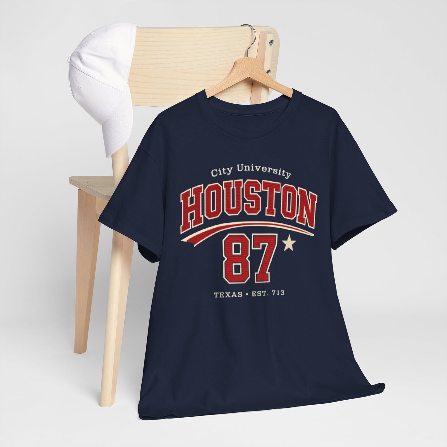 Houston 87 City University Tee — College Vintage Style T-Shirt