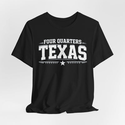 Black Texas Football Shirt – Four Quarters Texas Dallas Game Day T Shirt