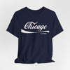 Dark Slate Gray Chicago Script T‑Shirt — Vintage Illinois City  Tee