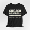 Black Chicago Baseball Tee — South Side Since 1901
