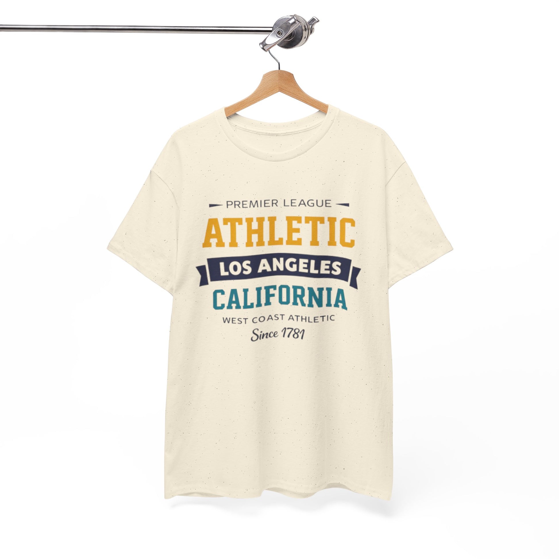 White Smoke Athletic Los Angeles California Tee — Vintage West Coast Sports T-Shirt
