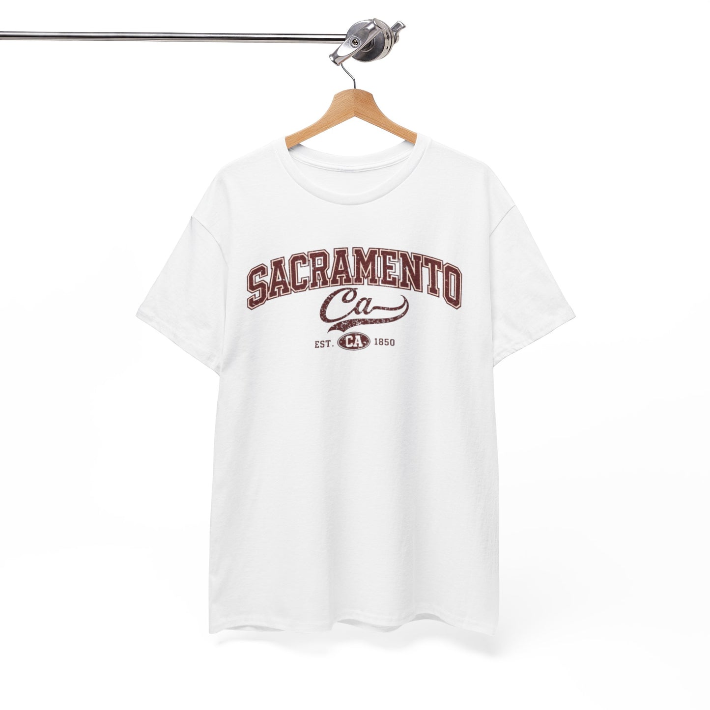 White Smoke Sacramento CA Vintage College T-Shirt — Retro City Tee
