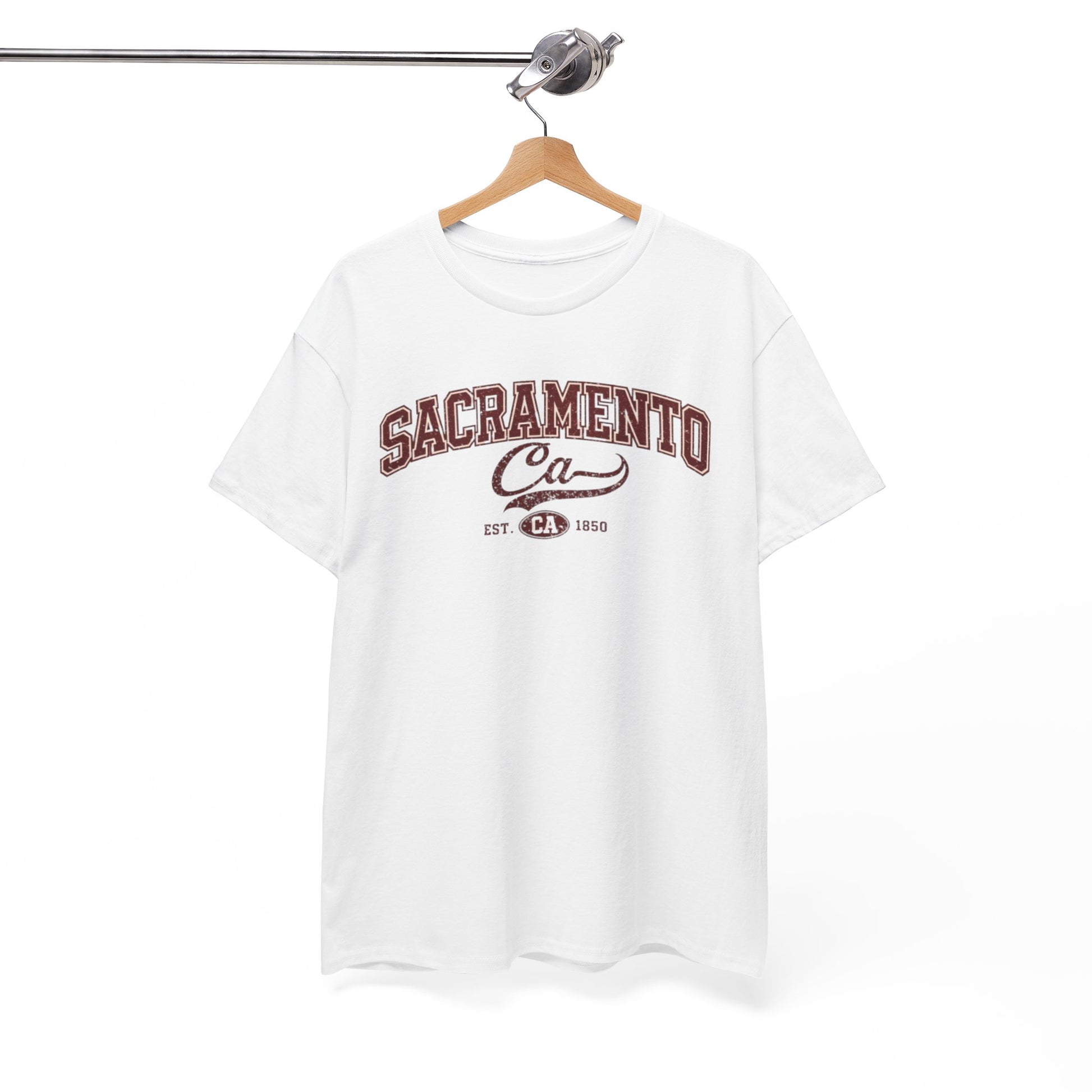 White Smoke Sacramento CA Vintage College T-Shirt — Retro City Tee