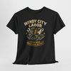 Windy City Labor Chicago Industrial District T-Shirt – Vintage Worker Graphic Tee – breathable comfort wear, football shirt, image 1.0