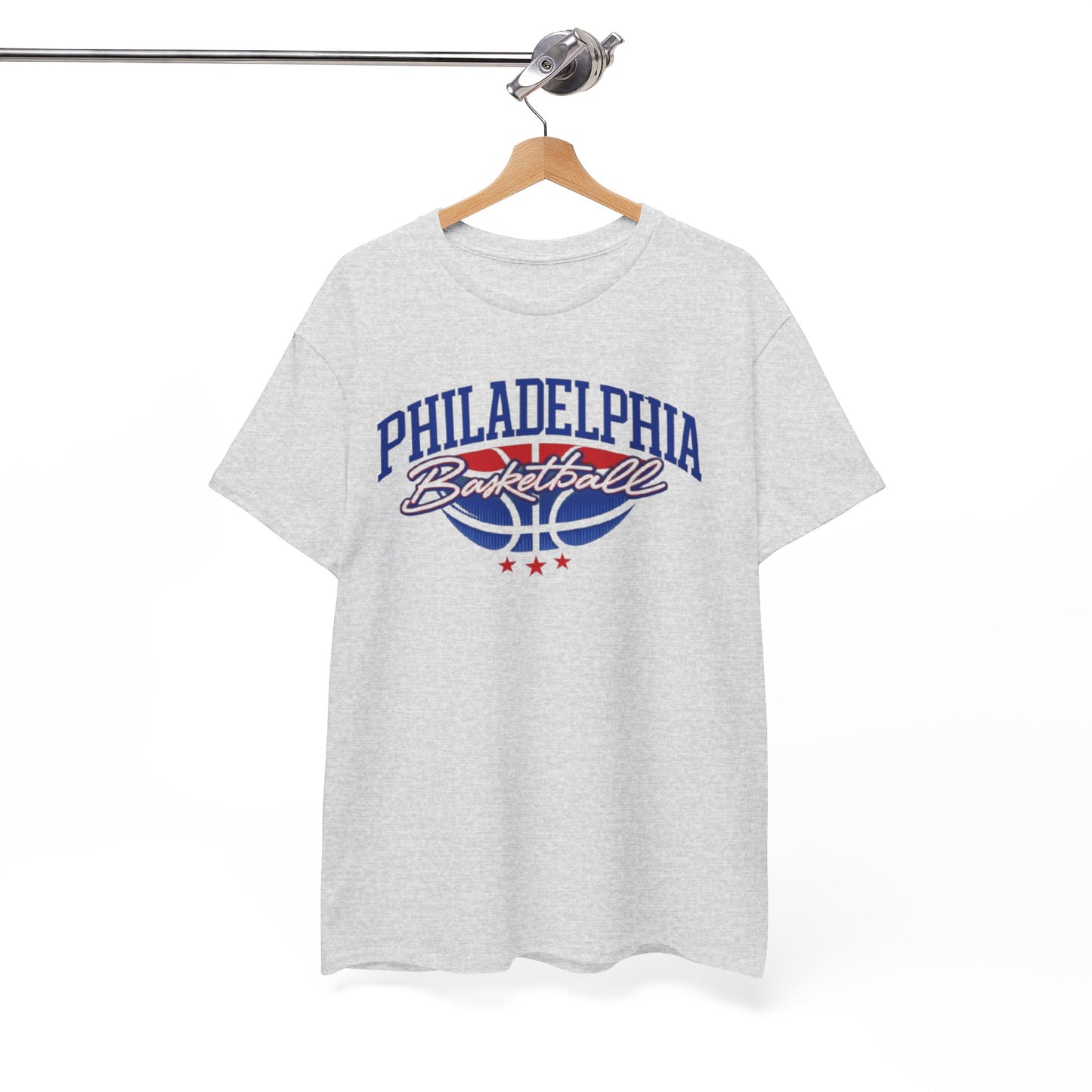 Philadelphia Basketball Tee — Retro Varsity Logo Shirt
