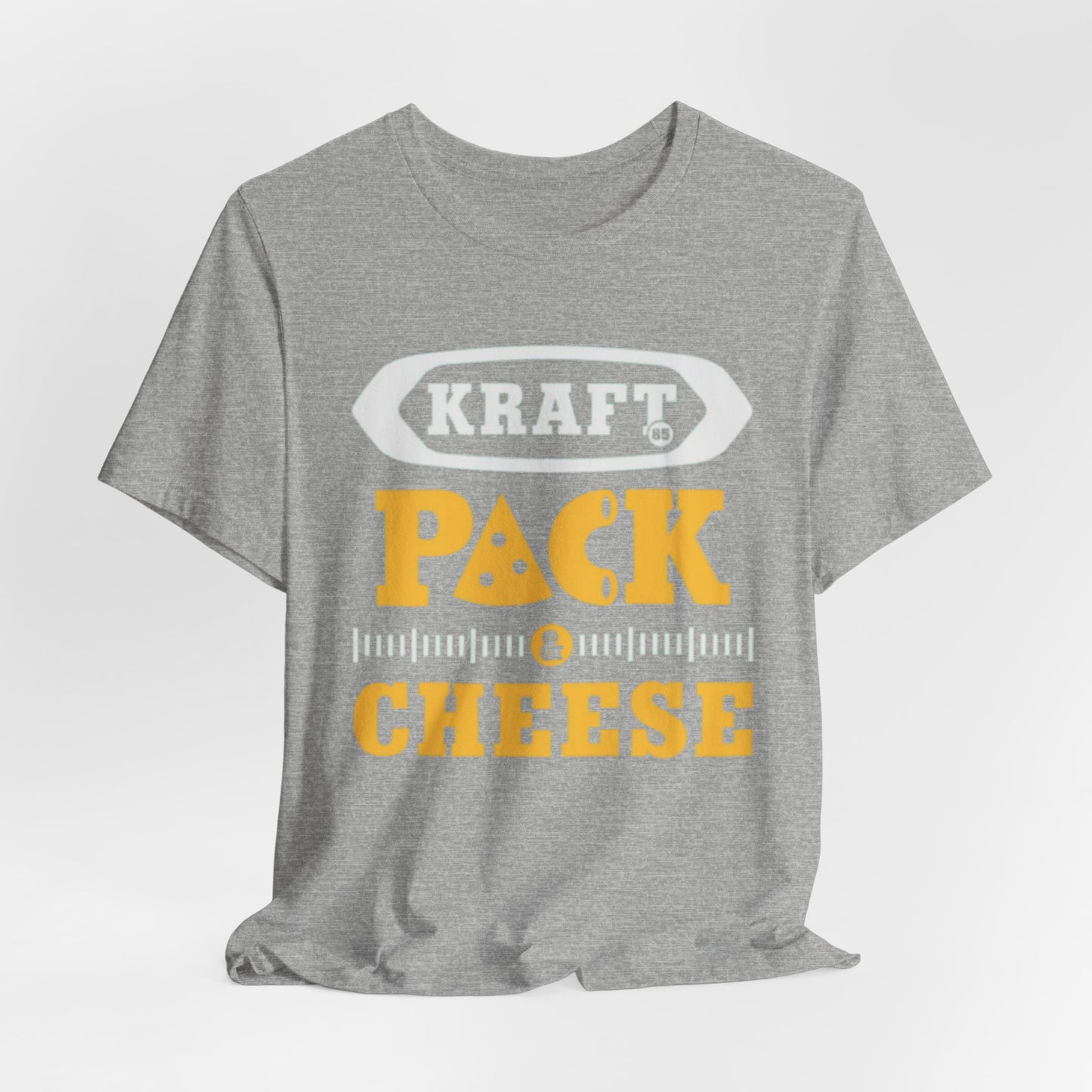 Lavender Pack & Cheese T-Shirt — Kraft Pack Cheese Vintage Deli Graphic Packers football Tee