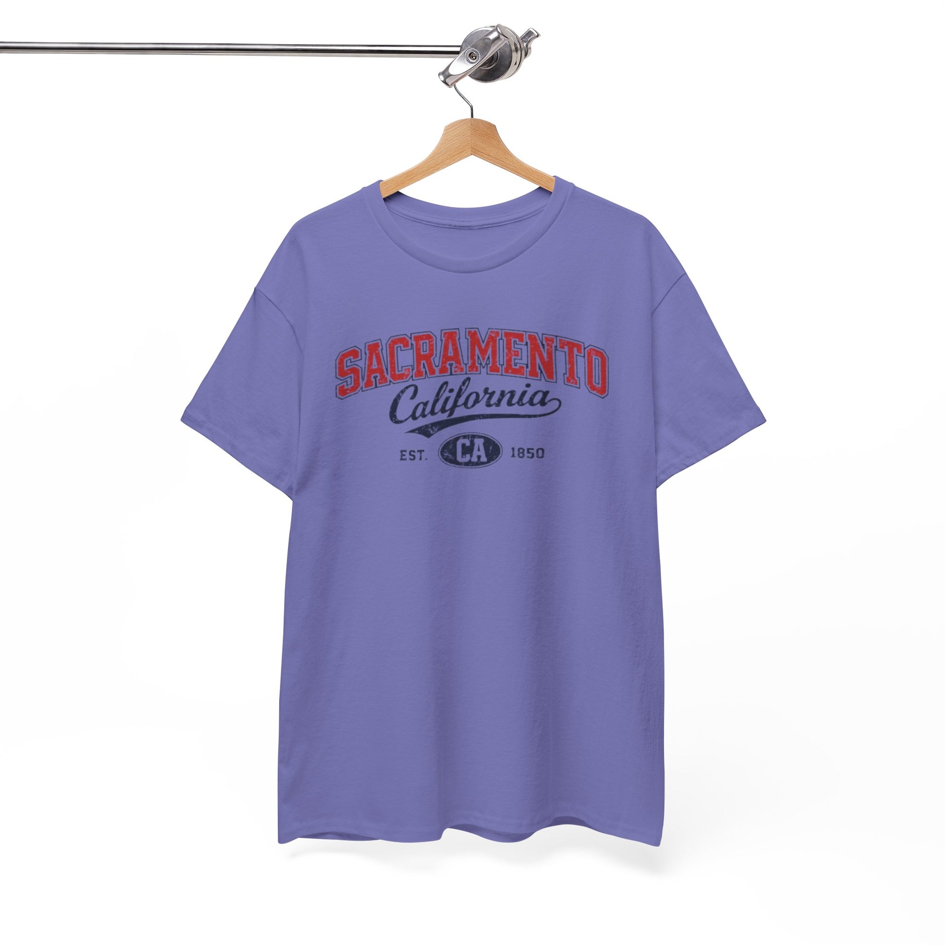 White Smoke Sacramento California Vintage Tee — Retro City College Shirt