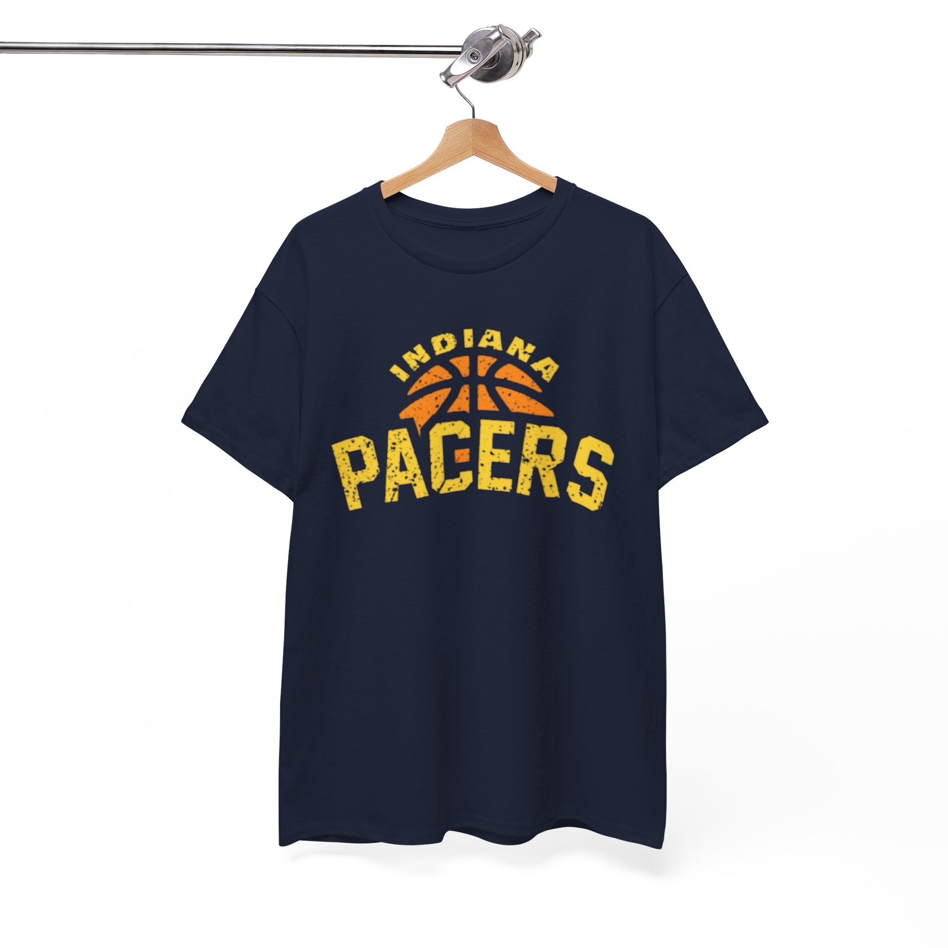 White Smoke Indiana Pacers Basketball Tee — Vintage  Sport T‑Shirt