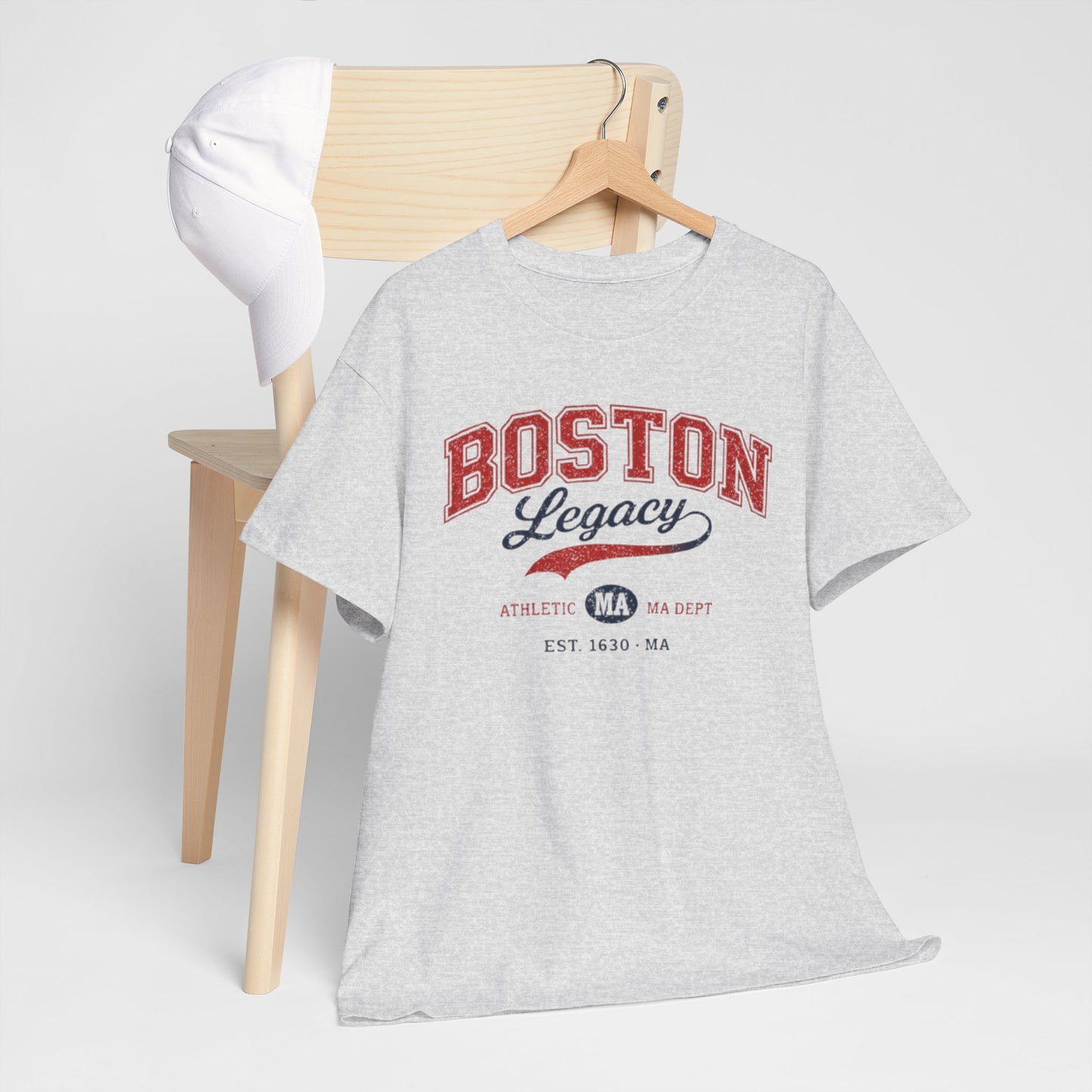 Boston Legacy Tee — Vintage Athletic Massachusetts Shirt