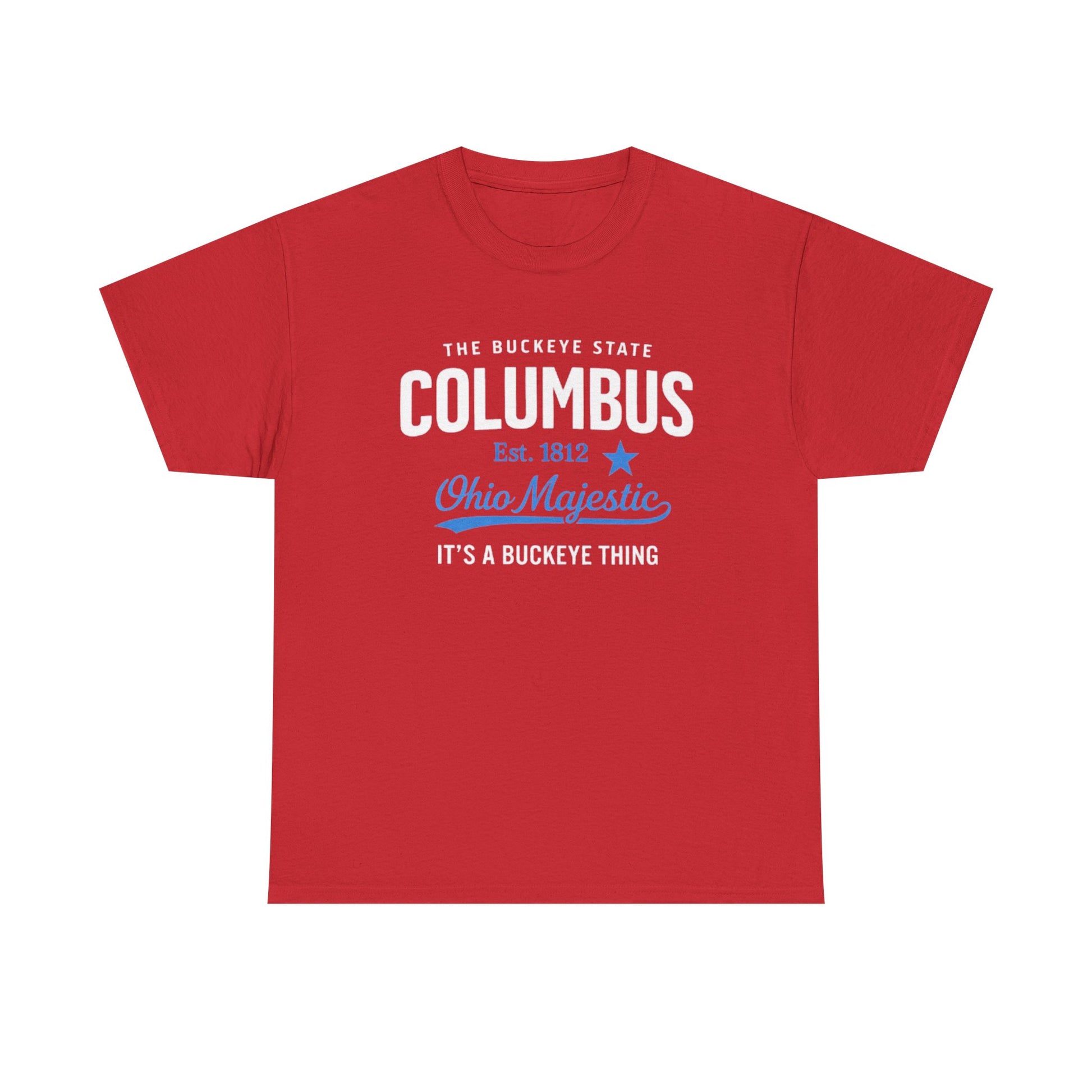 White Smoke Columbus Ohio Majestic Tee — "It's a Buckeye Thing" City  T-Shirt