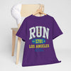 Lavender Run Los Angeles Athletic Tee — Vintage Collegiate Running Shirt (Est. 1781)