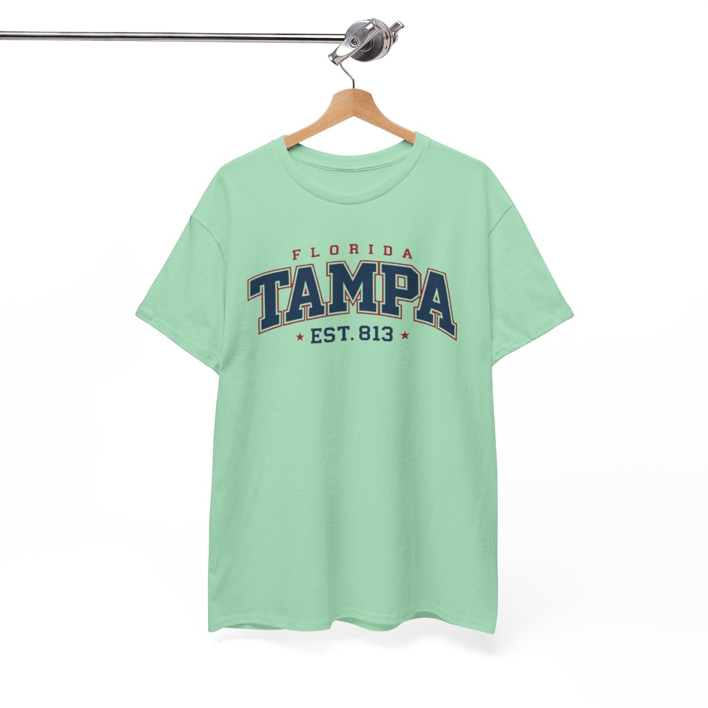 White Smoke Tampa Florida Vintage College Tee – EST. 813 City Shirt