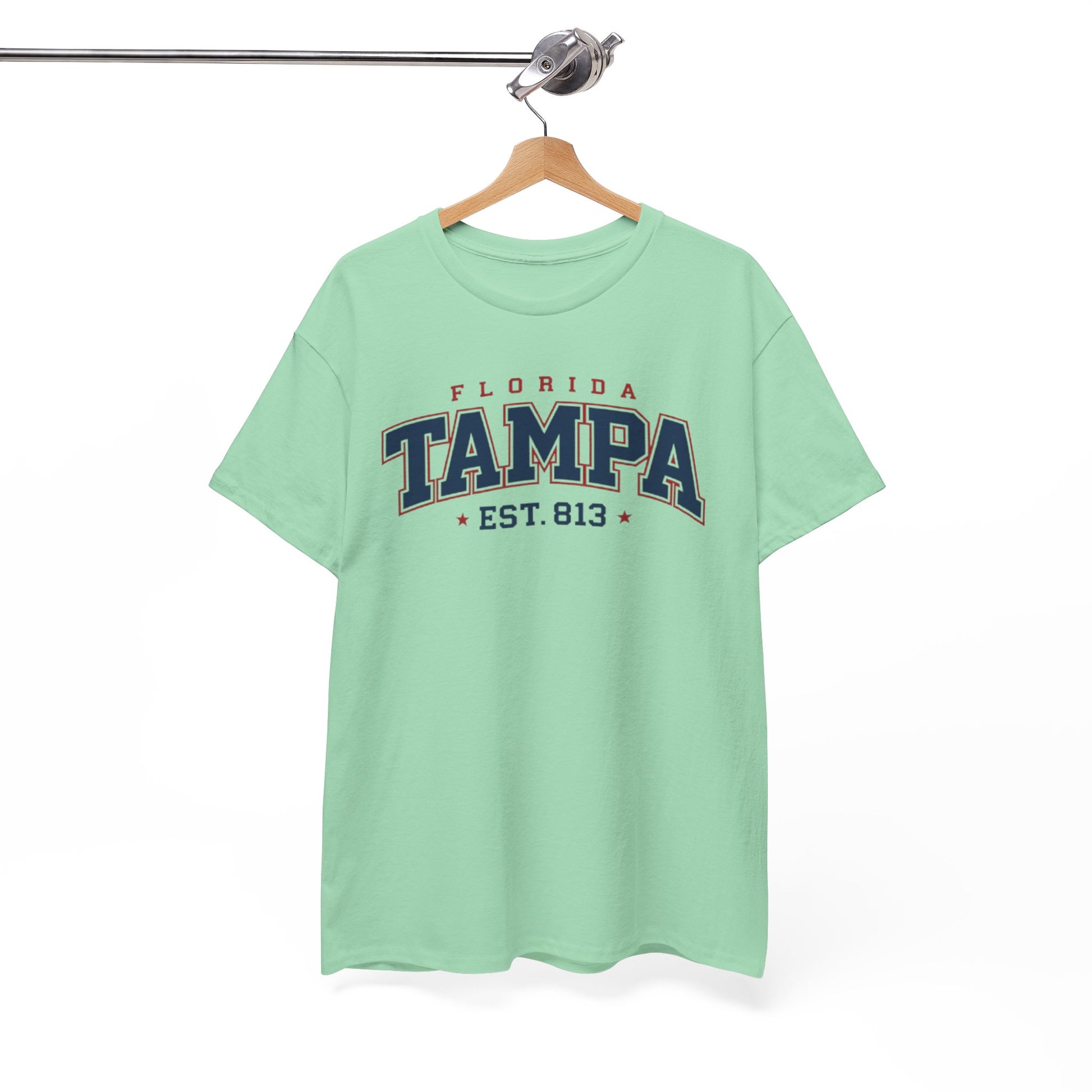 White Smoke Tampa Florida Vintage College Tee – EST. 813 City Shirt