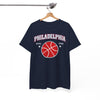 White Smoke Philadelphia Basketball T-Shirt – 90s Varsity Streetwear Style tee