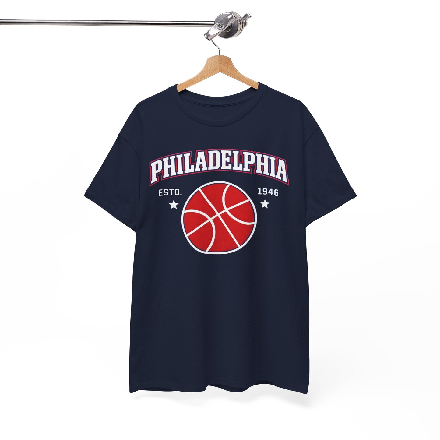 Philadelphia Basketball T-Shirt – 90s Varsity Streetwear Style tee