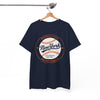White Smoke New York Baseball Club Tee — Vintage Metro League Graphic T-Shirt