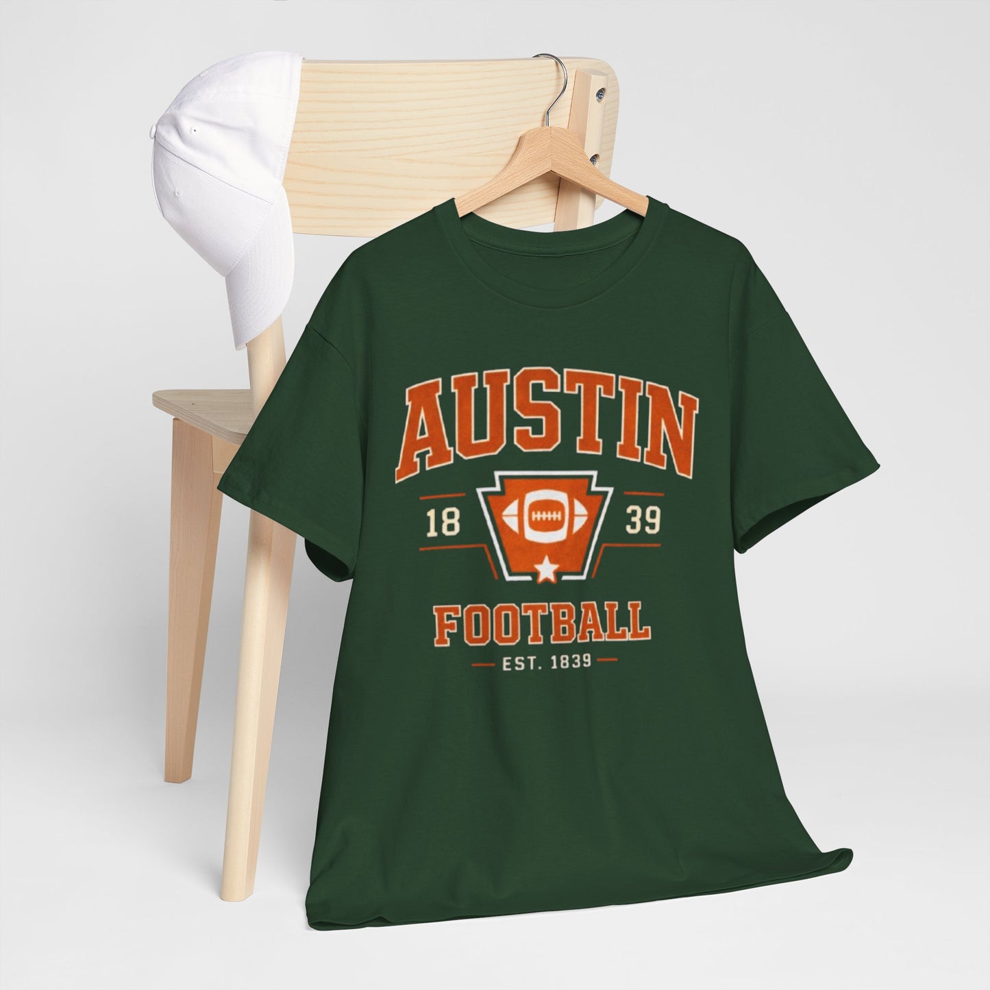 Lavender Austin Football Graphic Tee – Vintage Collegiate Football Shirt